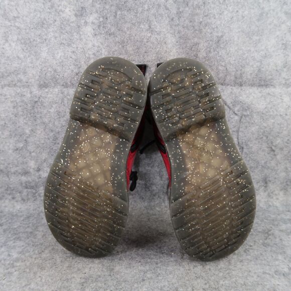 Dr Martens Shoes Kids 3 Boots Cosmic Glitter 1460 Junior Red Lace Up Zip Combat - Picture 11 of 14